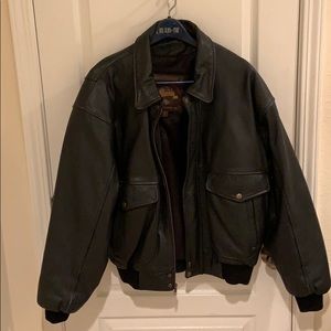Wilsons black leather jacket